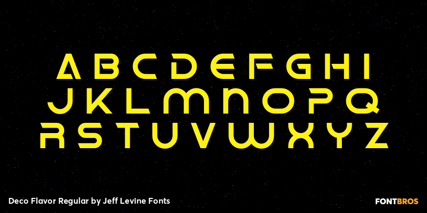 Deco Flavor Regular Font Poster #3