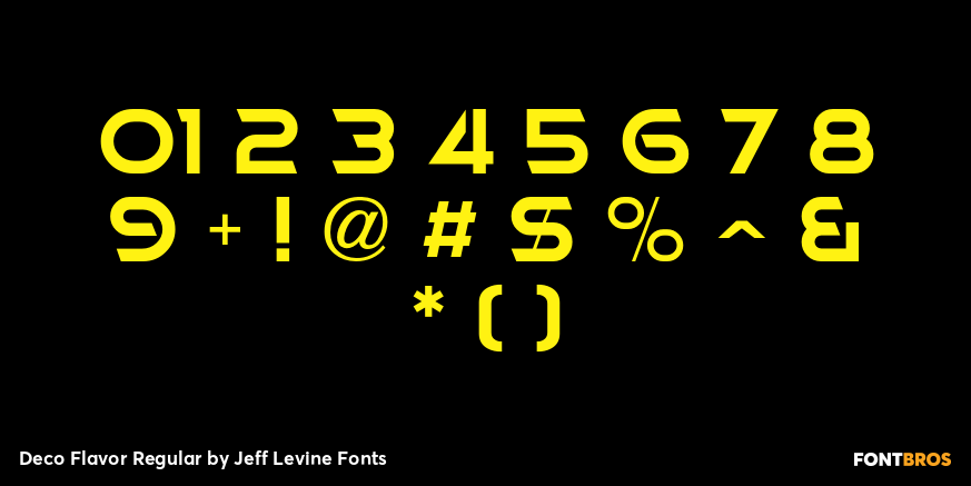 Deco Flavor Regular Font Poster #4