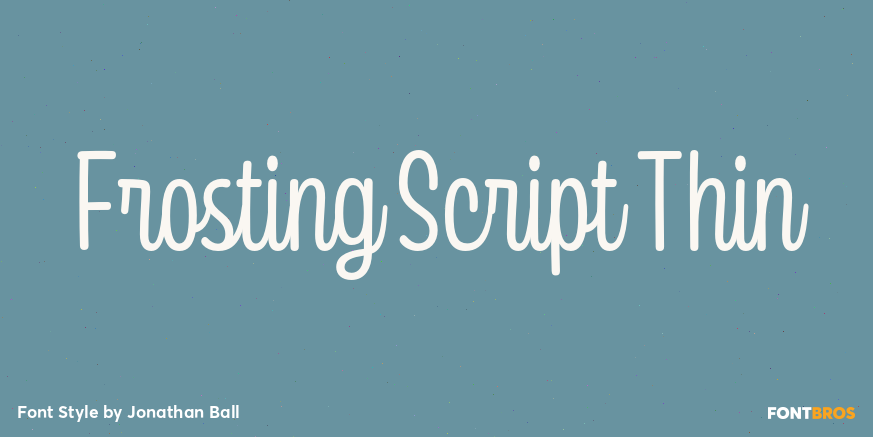 Frosting Script Thin Poster