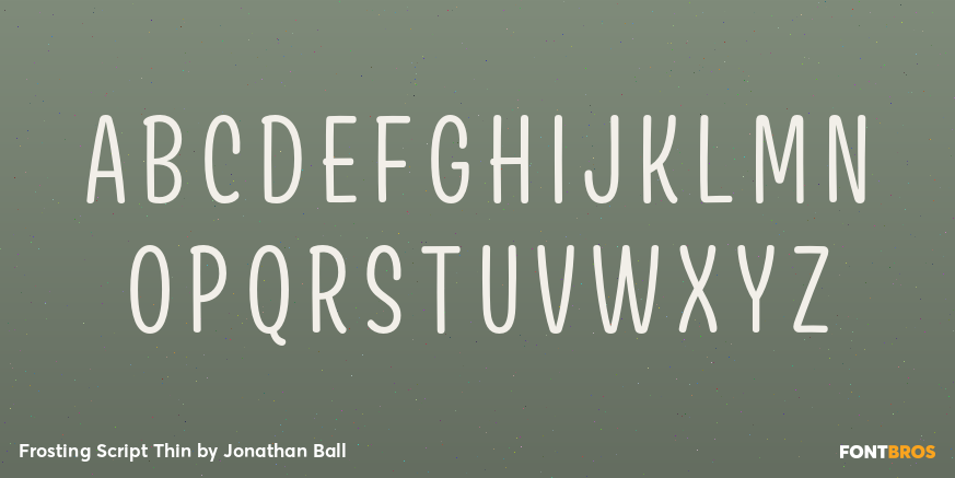 Frosting Script Thin Font Poster #2