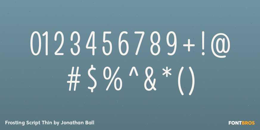 Frosting Script Thin Font Poster #4