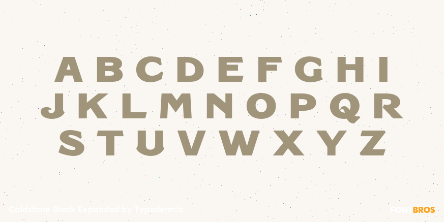 Caldstone Black Expanded Font Poster #1