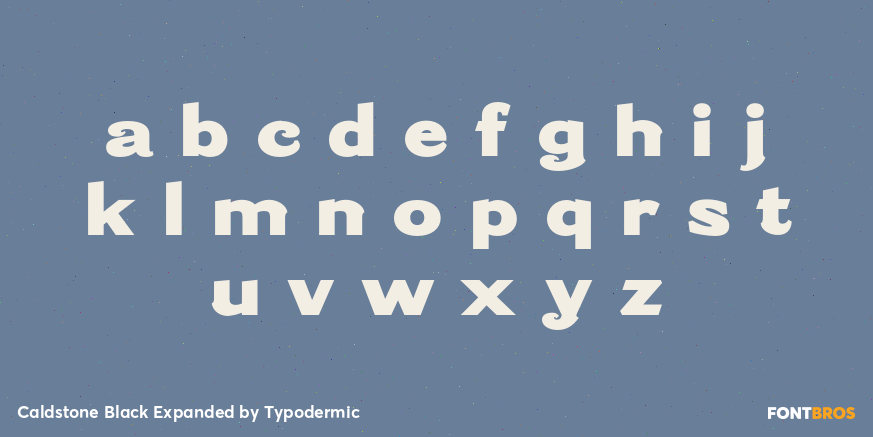 Caldstone Black Expanded Font Poster #1