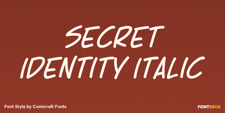 Secret Identity Italic Poster