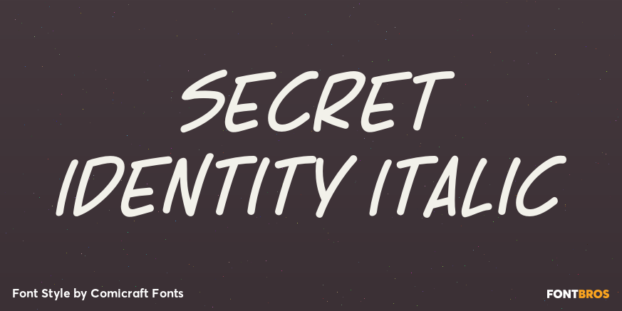 Secret Identity Italic Poster