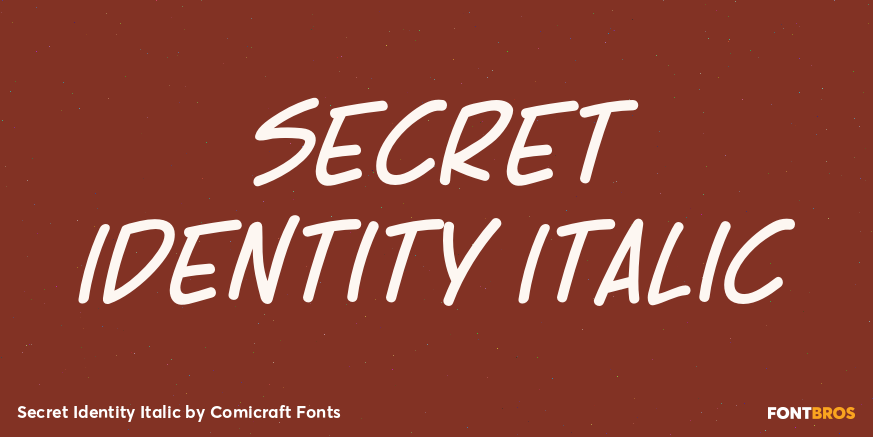 Secret Identity Italic Poster