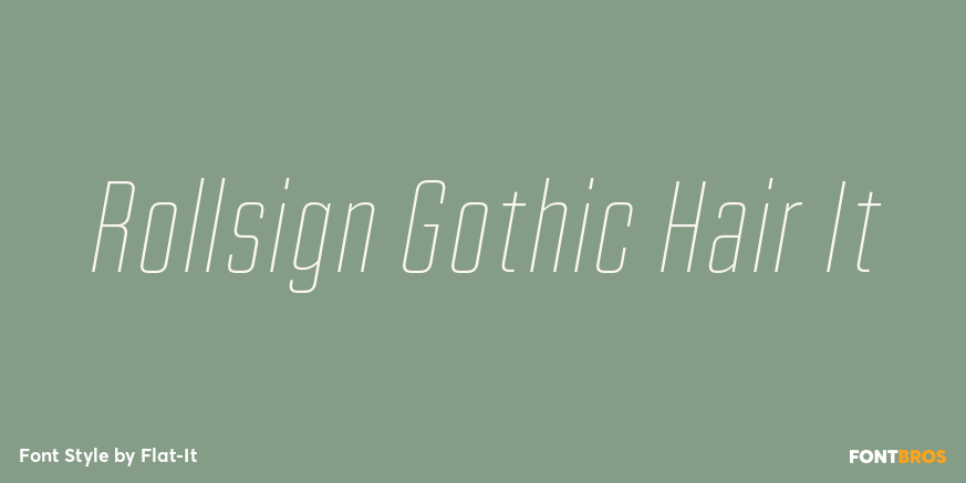 Rollsign Gothic Hair It Poster