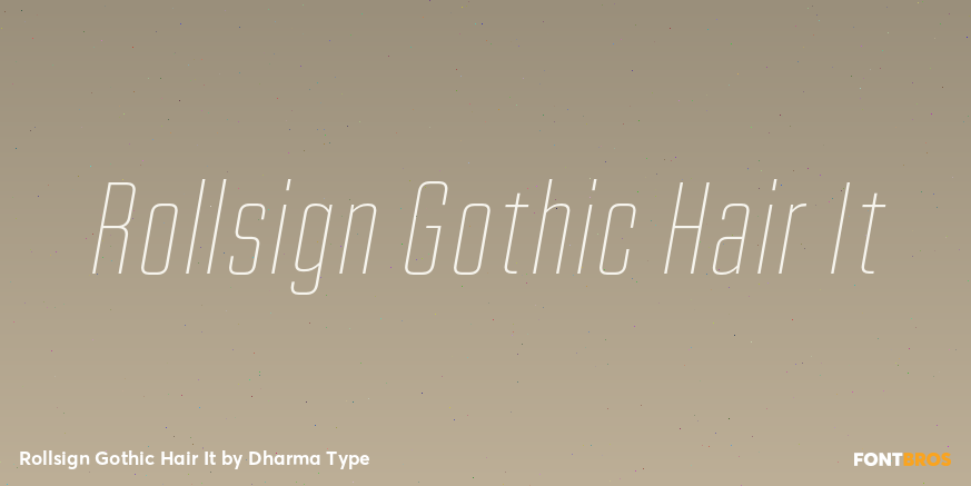 Rollsign Gothic Hair It Poster