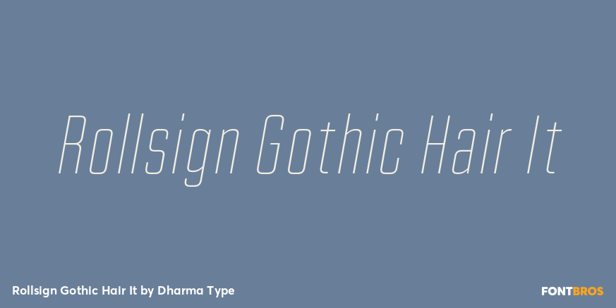 Rollsign Gothic Hair It Poster