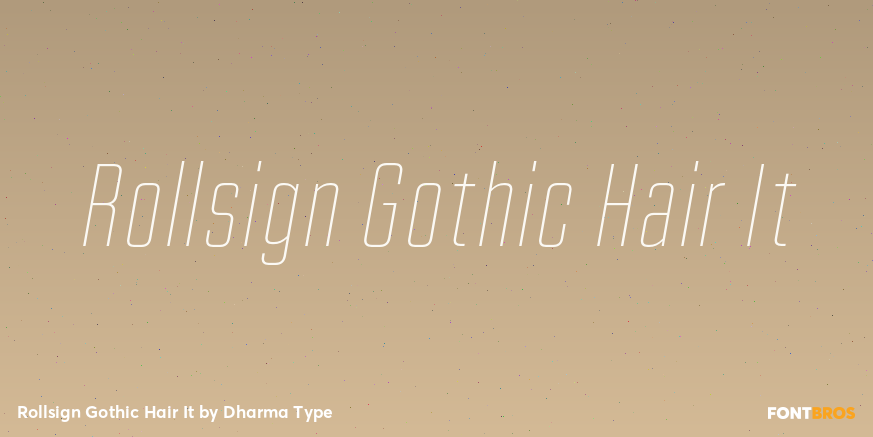 Rollsign Gothic Hair It Poster