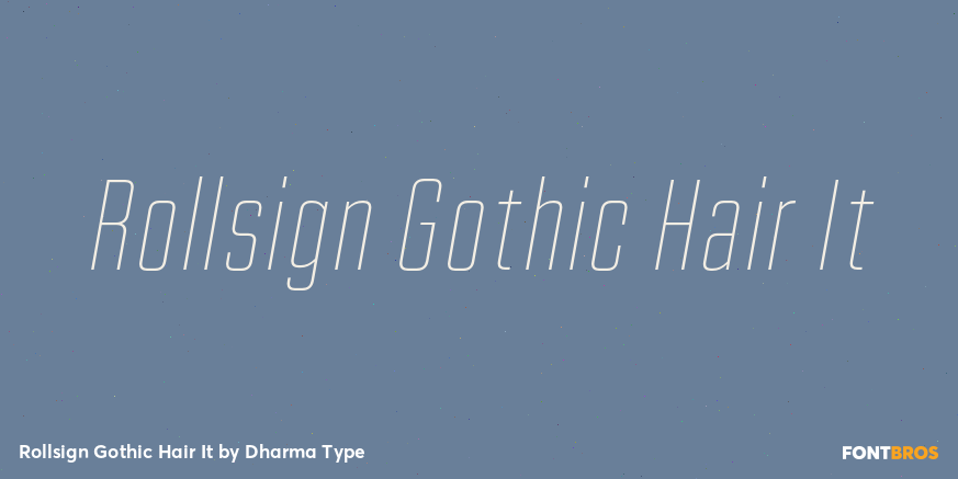 Rollsign Gothic Hair It Poster