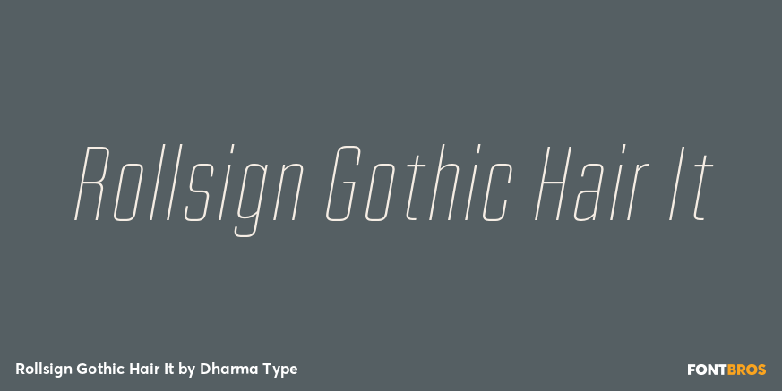 Rollsign Gothic Hair It Poster