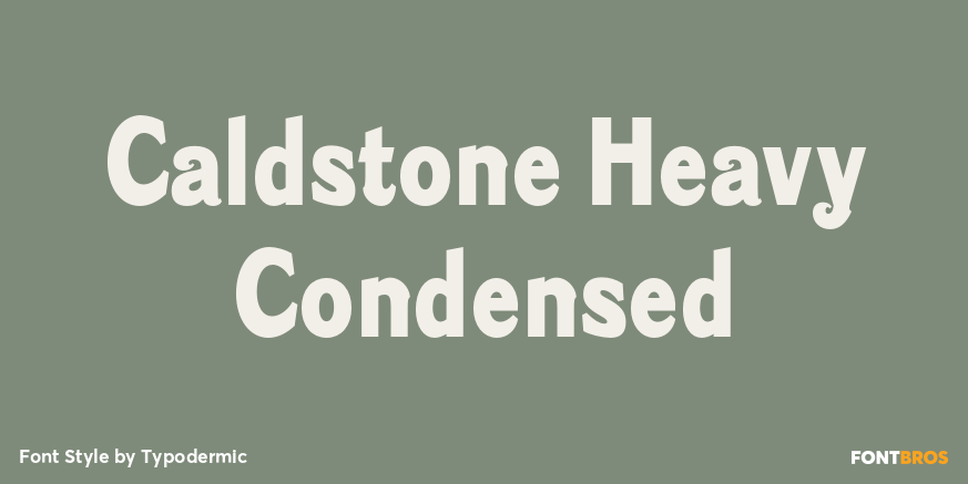 Caldstone Heavy Condensed Poster