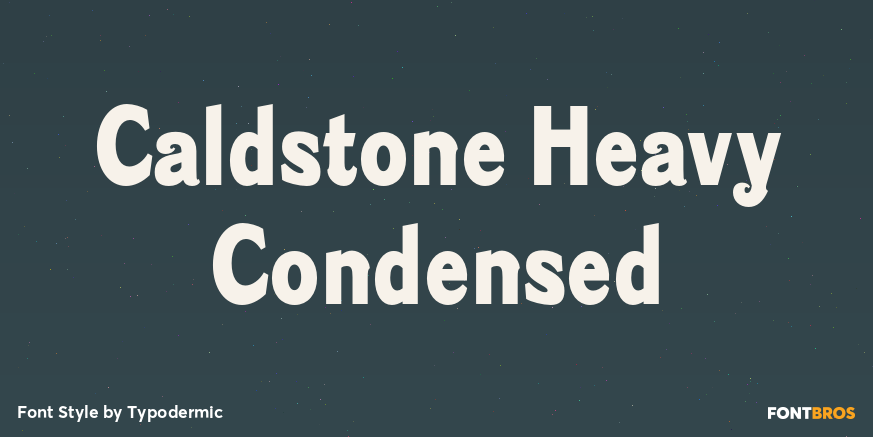 Caldstone Heavy Condensed Poster