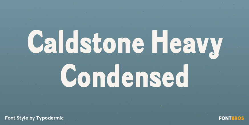 Caldstone Heavy Condensed Poster