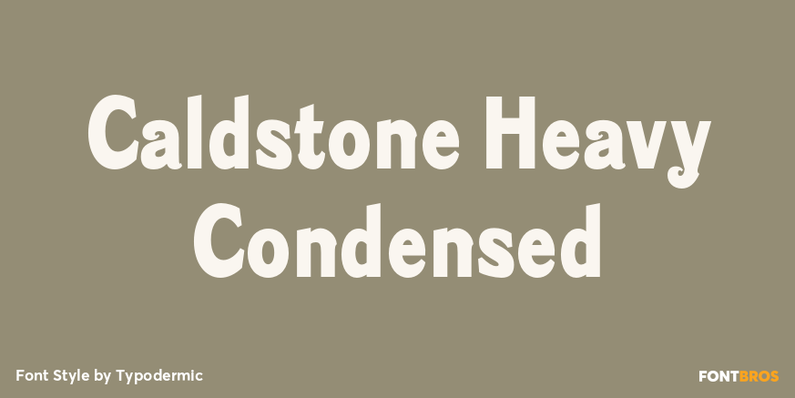 Caldstone Heavy Condensed Poster