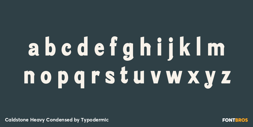 Caldstone Heavy Condensed Font Poster #1