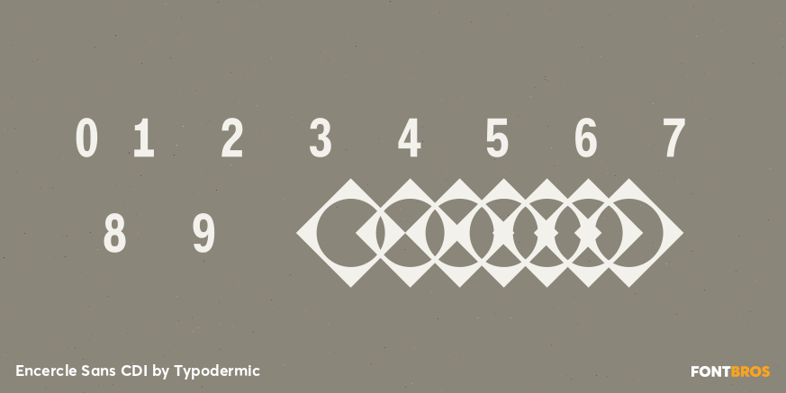 Encercle Sans CDI Font Poster #4