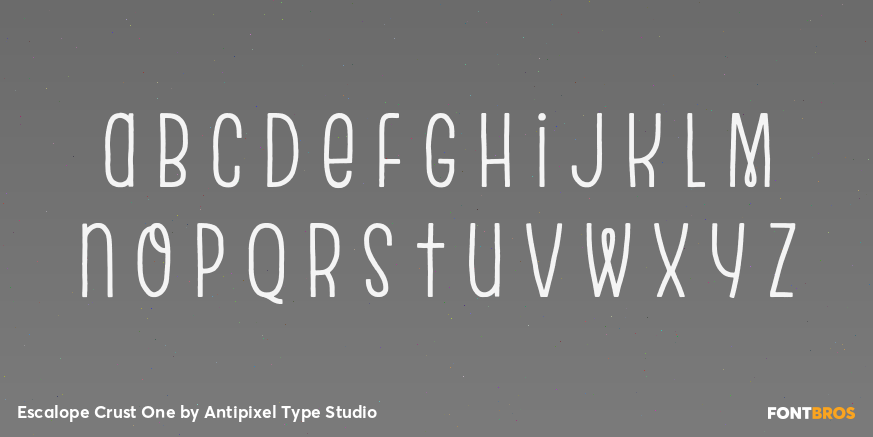 Escalope Crust One Font Poster #3