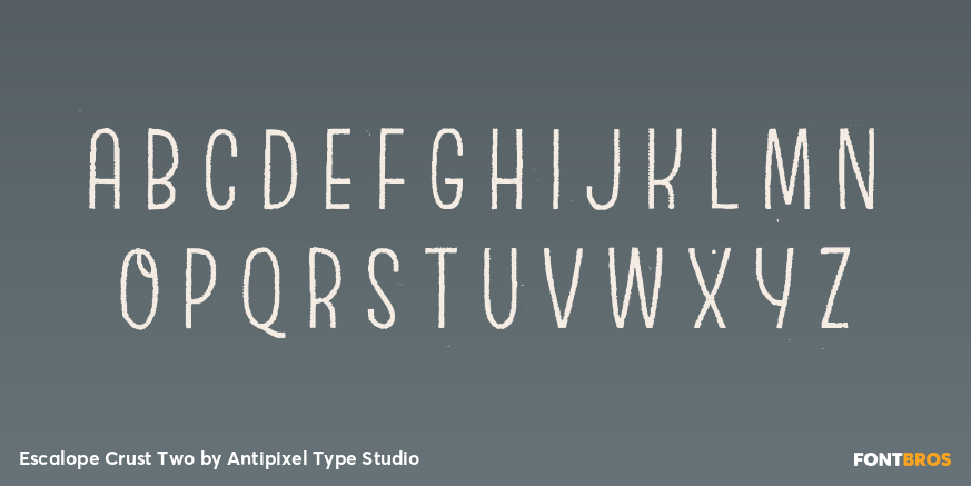 Escalope Crust Two Font Poster #2