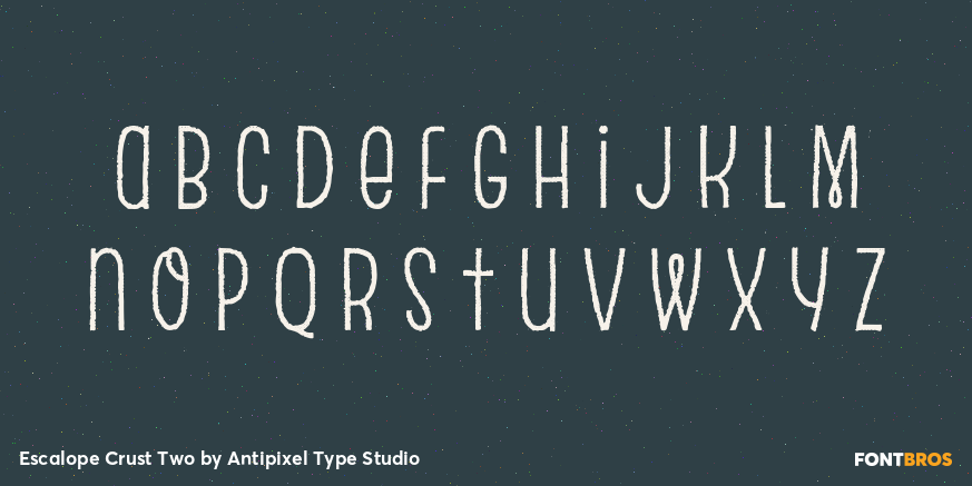 Escalope Crust Two Font Poster #3