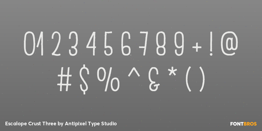 Escalope Crust Three Font Poster #4