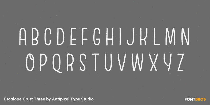 Escalope Crust Three Font Poster #2