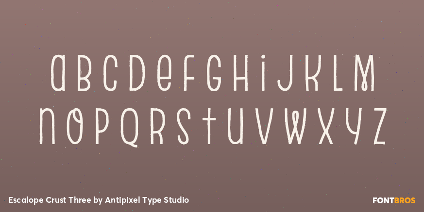 Escalope Crust Three Font Poster #3