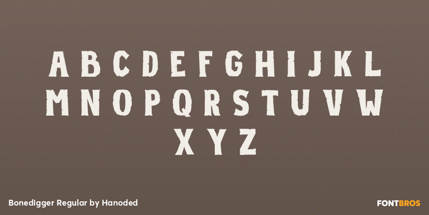 Bonedigger Regular Font Poster #2