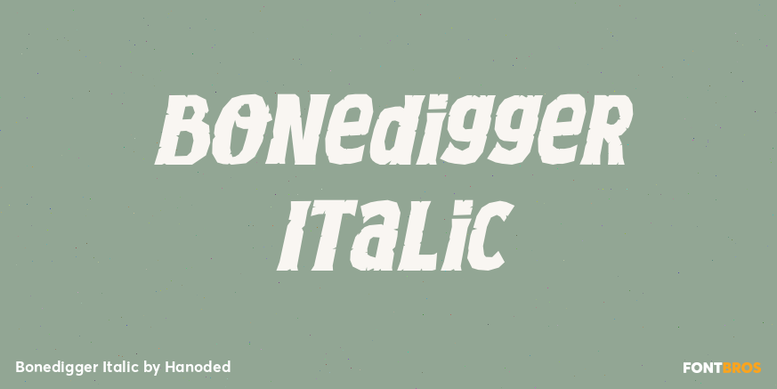 Bonedigger Italic Poster
