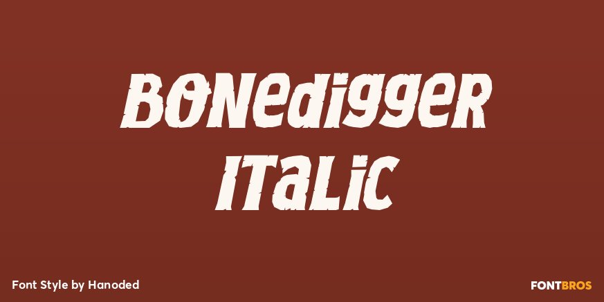 Bonedigger Italic Poster