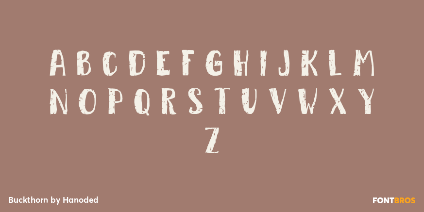 Buckthorn Font Poster #1
