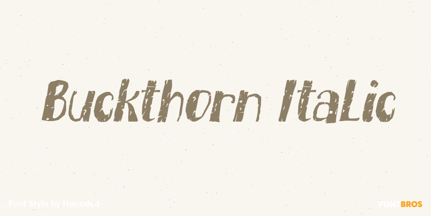 Buckthorn Italic Poster