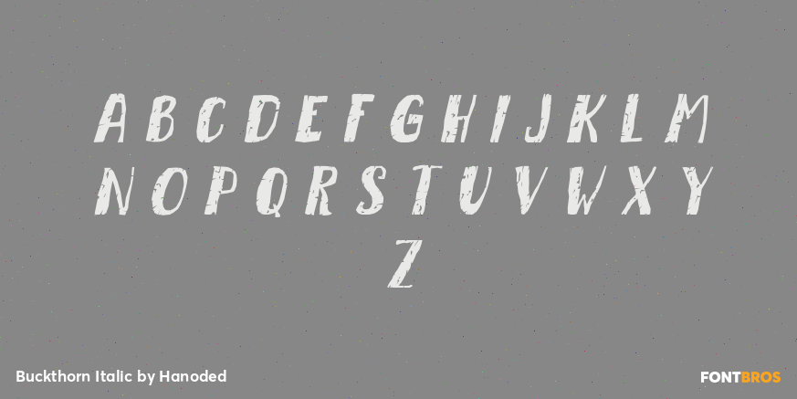 Buckthorn Italic Font Poster #1
