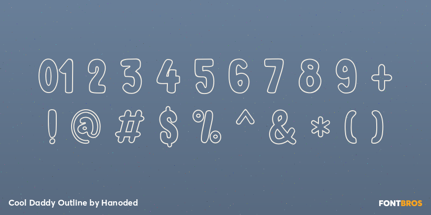 Cool Daddy Outline Font Poster #4