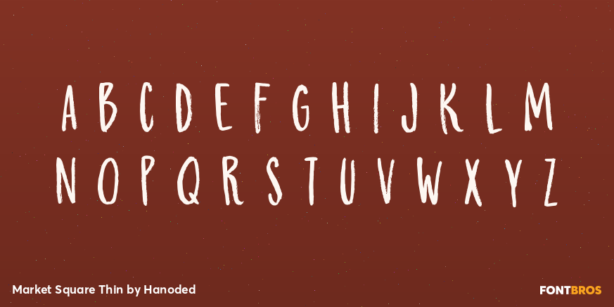 Market Square Thin Font Poster #3