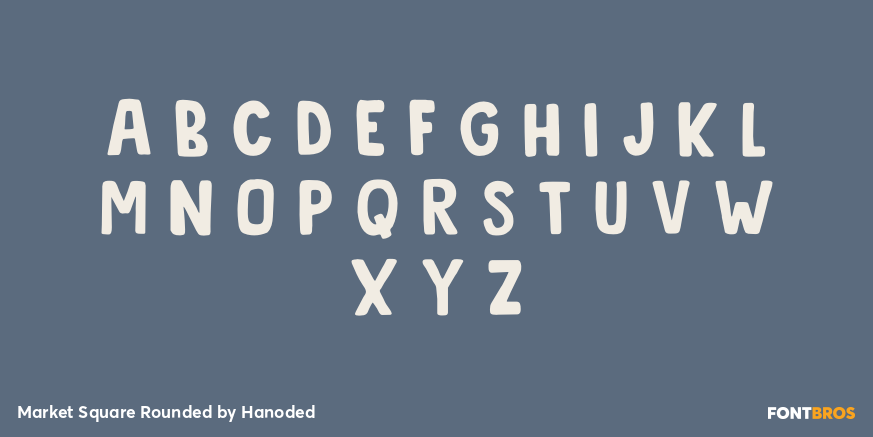 Market Square Rounded Font Poster #2