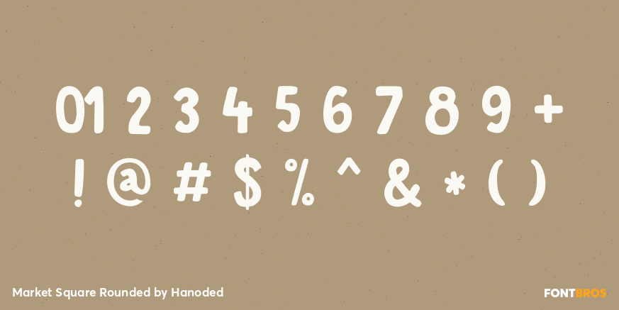 Market Square Rounded Font Poster #4