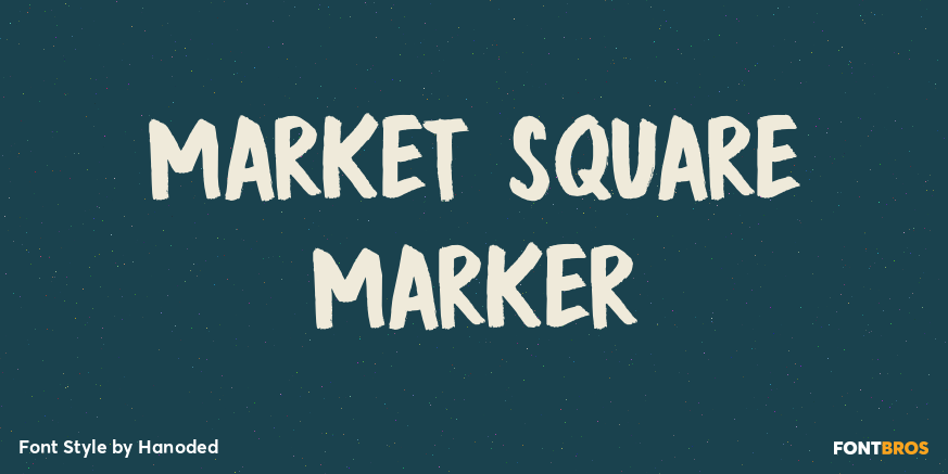 Market Square Marker Font Poster #1