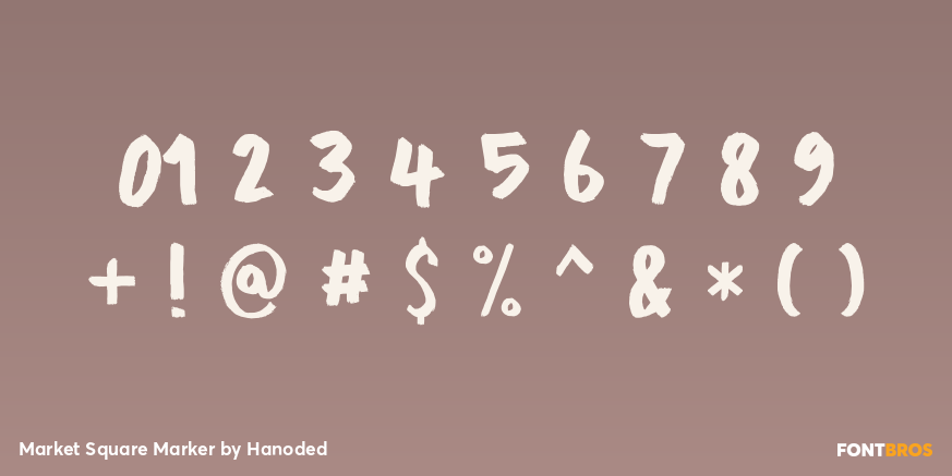 Market Square Marker Font Poster #1