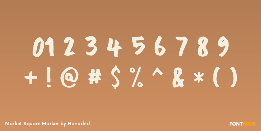 Market Square Marker Font Poster #4