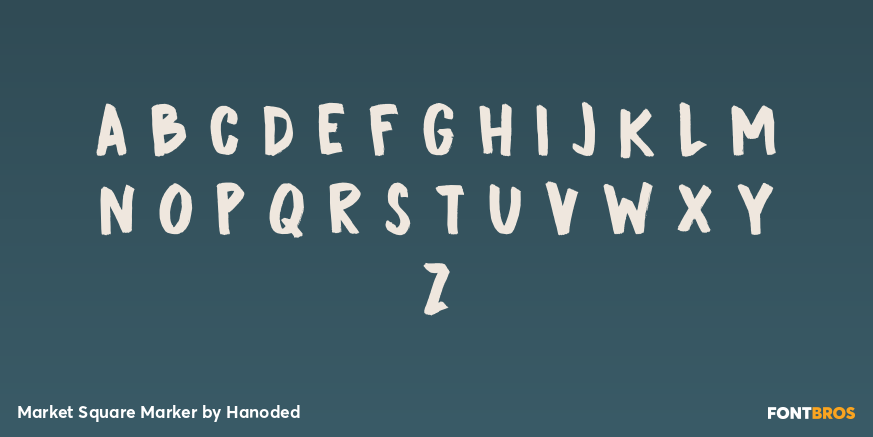 Market Square Marker Font Poster #1