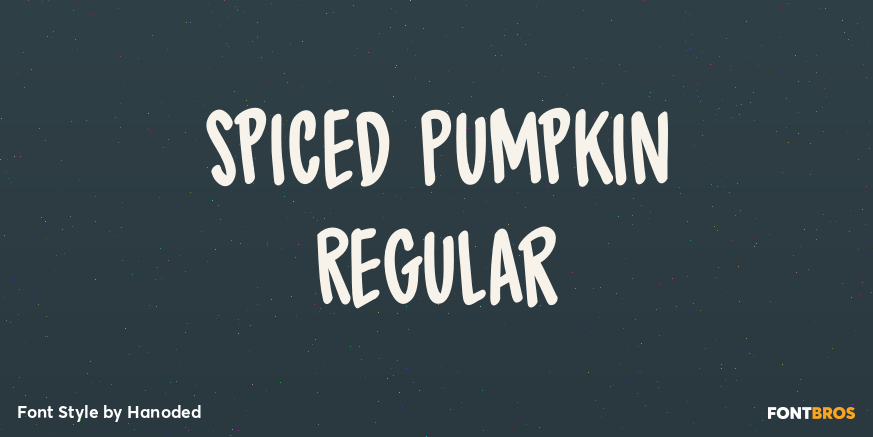 Spiced Pumpkin Regular Font Poster #1
