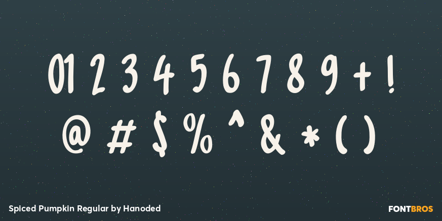 Spiced Pumpkin Regular Font Poster #4