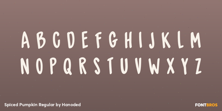 Spiced Pumpkin Regular Font Poster #2