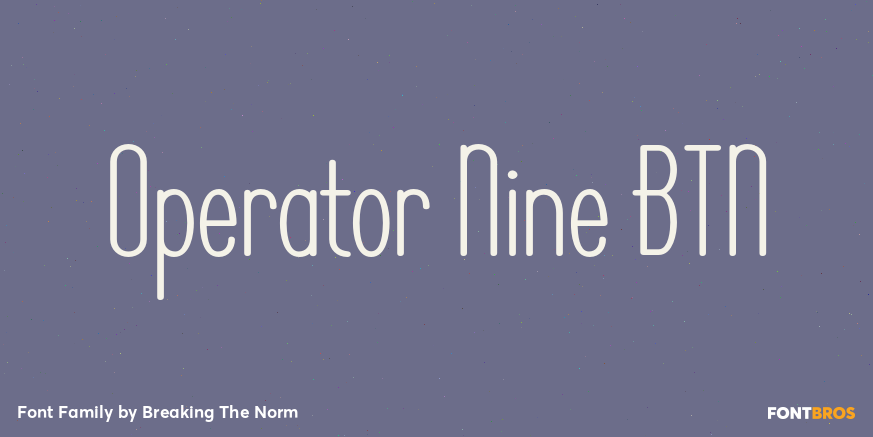 Operator Nine BTN Poster