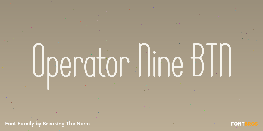 Operator Nine BTN Poster