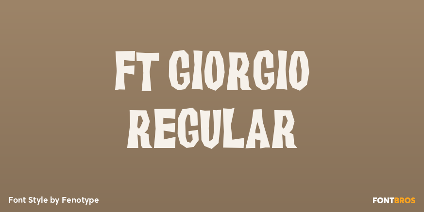 FT Giorgio Regular Font Poster #1
