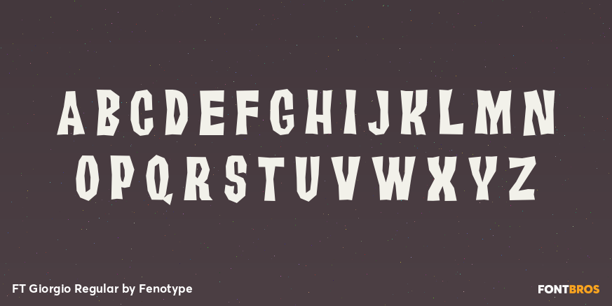 FT Giorgio Regular Font Poster #1
