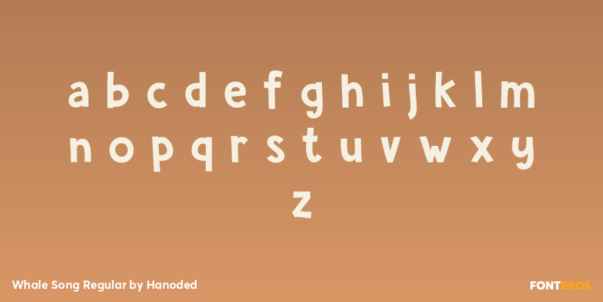 Whale Song Regular Font Poster #3